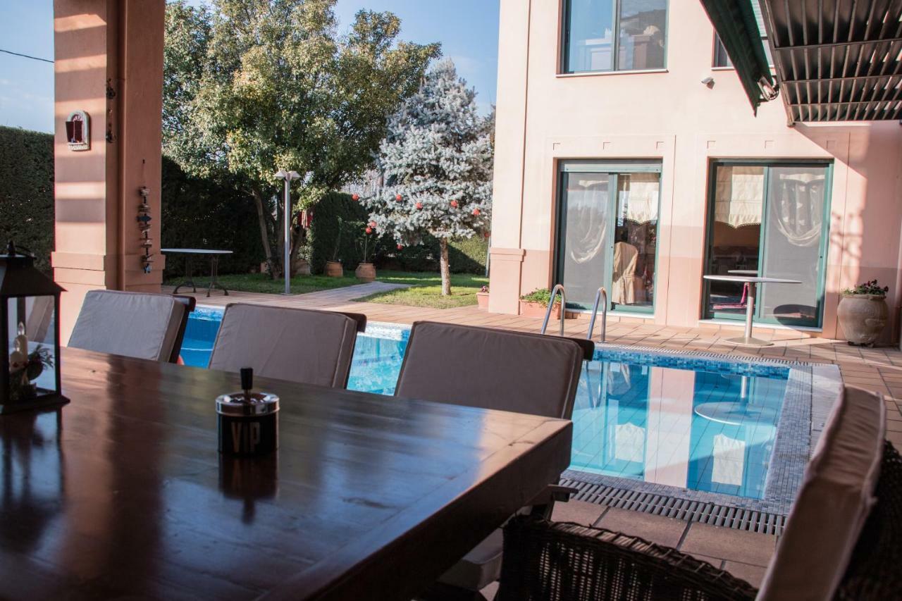 4-Seasons Pool Villa Near Meteora Tríkala Kültér fotó